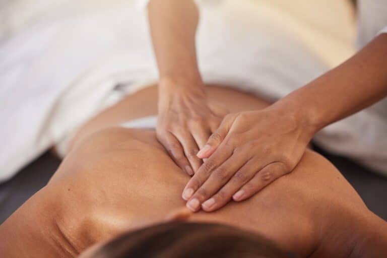 woman at spa for massage with therapist and holist 2025 04 05 20 25 02 utc